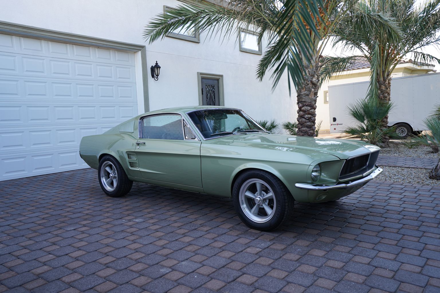 Lime Gold 1967 Mustang Fastback